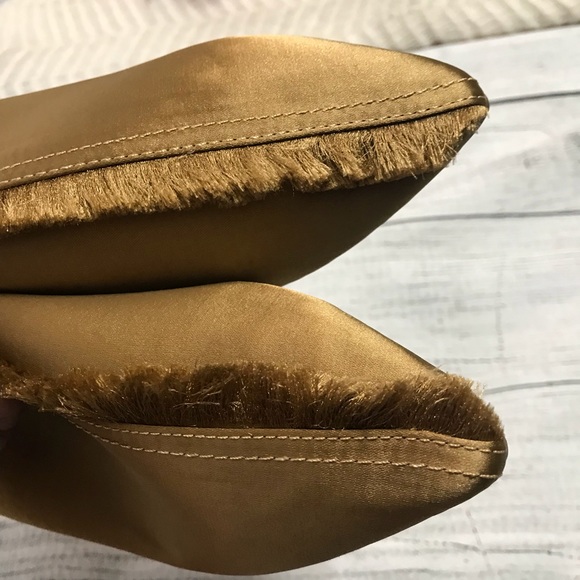 [Zara] Frayed Flat Satin Slippers NWT - Picture 8 of 8